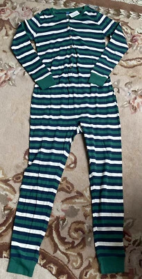¡Nuevo! Pijama de maternidad a rayas verde marino antiguo vacaciones una pieza talla pequeña Foto 1 de 3