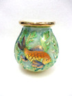 Petit vase en céramique à décor de poissons
