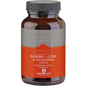 Terra Nova Bilberry, Lutein & Astaxanthin Complex 100 Veg capsules - Picture 1 of 6