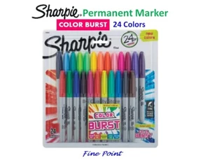 Pluma marcadora permanente Sharpie Color Burst punto fino 1,0 mm 24 colores surtidos - Imagen 1 de 4