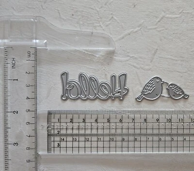 Stanzschablone F.Sizzix BS Framelits Cutting Dies Wortstanze Hello Birds Vogel   - Bild 1 von 3