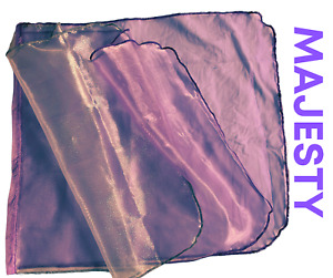 WORSHIP FLAG - MAJESTY- size 30"x 30" : Purple & Silver (dowel excl.