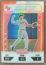 2021 Elite Extra Edition College OptiChrome Silver Colton Cowser Rookie #CTO-CC