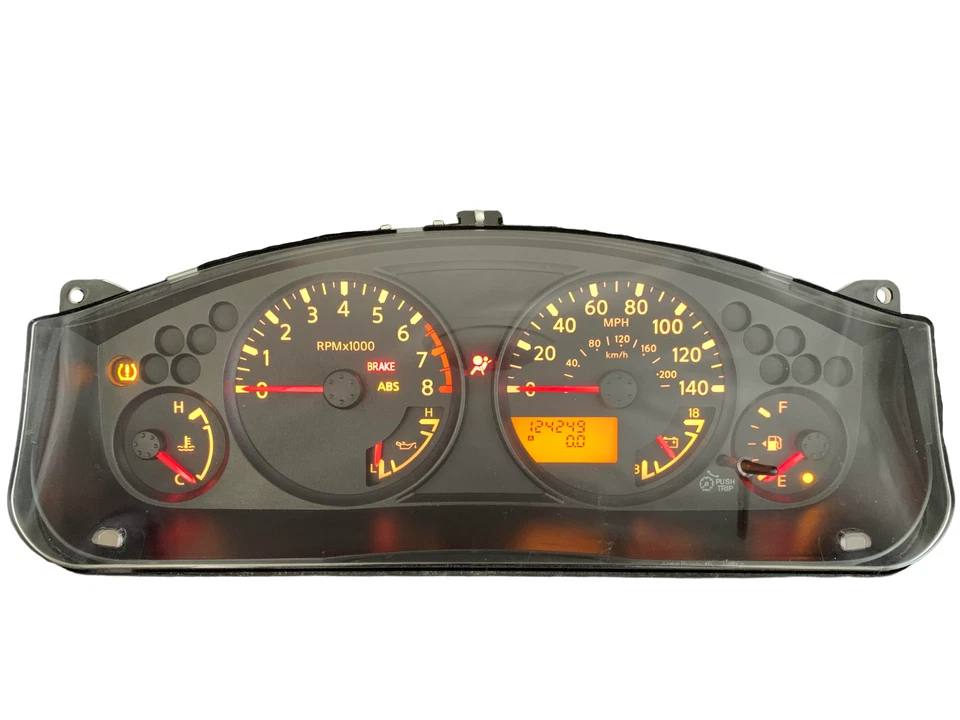 * Cuadro de instrumentos velocímetro Nissan Xterra 2007 2008 2009 4x2 124.249 millas Foto 1 de 3