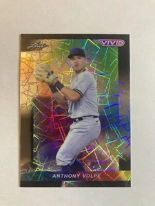 2023 Leaf Vivid Anthony Volpe 1/1 Black Laser YANKEES RC Rookie Card Year SSP - Picture 1 of 4