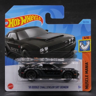 Hot Wheels 18 Dodge Challenger SRT Demon 151/250 Muscle Mania Auto 1:64 2023 - Immagine 1 di 2