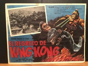KING KONG LOBBY CARD 1967 RETURN OF KING KONG MEXICAN MOVIE TITLE - Picture 1 of 9