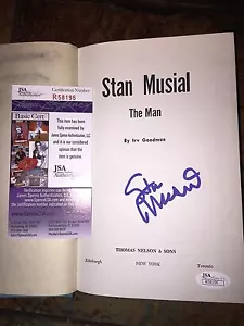 STAN - STAN MUSIAL RARE FIRST EDITION HARDBACK SIGNED AUTOGRAPH JSA COA - Bild 1 von 4