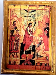 La Resurrezione di Gesù Cristo Anastasi Icona Ortodossa Orientale Russa - Foto 1 di 5