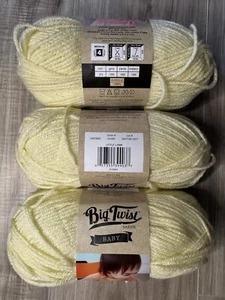 Hilo para bebé Big Twist mediano 3 madejas 3,5 oz Little Lamb - Imagen 1 de 1