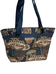 "Bovano EE. UU. Tapiz Compras Bolso de Playa Cartera Ruta 66 Vegas Estampado 19"" X 12""" - Imagen 1 de 12