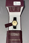 Wittnauer Watch, H & R BLOCK LOGO Black Leather Band New Box Paperwork Included
