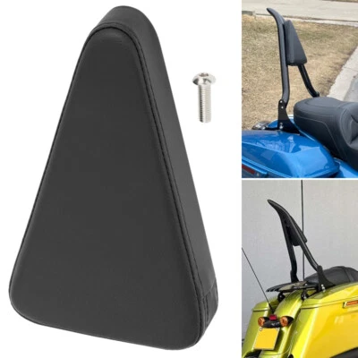 Passenger Backrest Sissy Bar Triangle Pad For Harley Yamaha Suzuki Kawasaki - Image 1 of 4