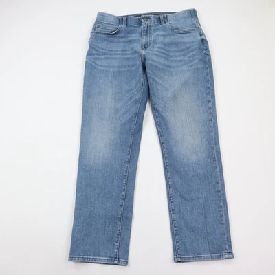 Jeans masculino Lee 34x30 reto cônico movimento extremo elástico desempenho azul - Imagem 1 de 4