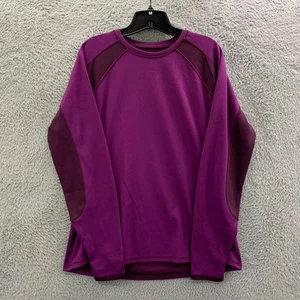 LL BEAN Shirt Womens Large Top Tee Midweight Activewear Purple - Picture 1 of 7