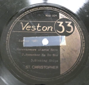 St. Christopher – Forevermore Starts Here 7" Flexi-Disc Veston VOD 001 - Foto 1 di 4