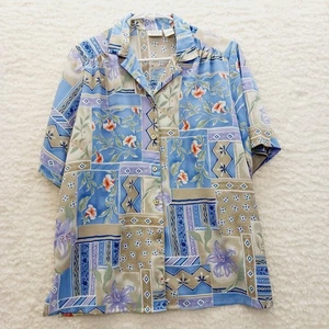 Camicetta taglia 14 tromba vite giardino Bloomcore ufficio vacanze resort tutti i giorni Y2K - Foto 1 di 12