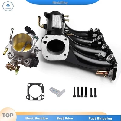 Coletor de admissão + corpo do acelerador 70mm para Honda CRX (Base, HF, Si) 1988-1990 1991 - Imagem 1 de 4