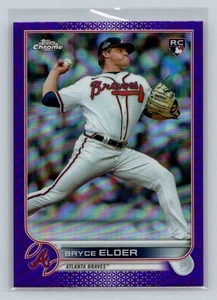2022 Topps Chrome Update #USC37 Bryce Elder Purple Refractor - Bild 1 von 2