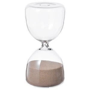 IKEA EFTERTÄNKA Reloj de Arena Vidrio Transparente Arena Adorno Moderno Decoración del Hogar 15 cm - Imagen 1 de 4