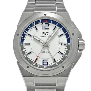 IWC Ingenieur Dual Time IW324404 White Men's Used Watch #4101 - Picture 1 of 6