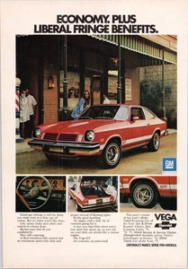 Chevrolet Vega GT 1974 Original Vintage Print Ad Red Economy Car - Picture 1 of 1