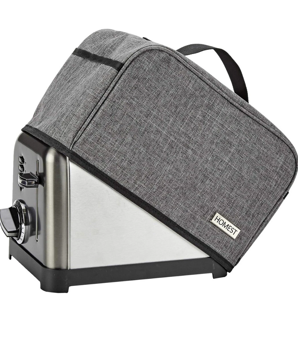 Toaster-Abdeckung Aus Polyester – Schwarz, Staubdicht, Für 2–4 Scheiben Toaster, Ca. 29,5 X 20,3 Cm