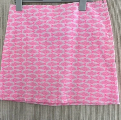 Minifalda lápiz de algodón con estampado de peces rosas Vineyard Vines Talla: 10 Foto 1 de 4