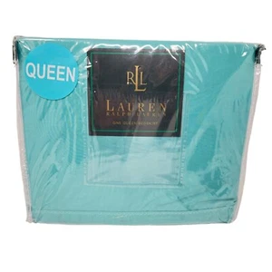 Ralph Lauren High Desert Turquesa Cama Queen Falda De Colección Totalmente Nueva en Paquete - Imagen 1 de 7