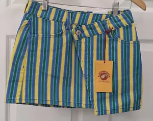 Minigonna donna Mango x Simon Miller multicolore a righe vita media nuova con etichetta taglia XS - Foto 1 di 5