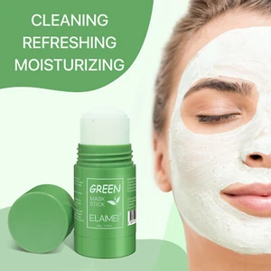 Green Tea Anti-Acne Blackhead Remover Face Purifying Clay Stick Mask Oil Control - Picture 1 of 12