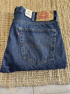 Levis 501 Original Jeans Herren 40X32 Blau Dark Wash Neu mit Etikett Botton Fly - Bild 1 von 12