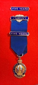 Association Of Conservative Clubs - Distinguished Service Medal - 5 YEARS Named - Picture 1 of 4