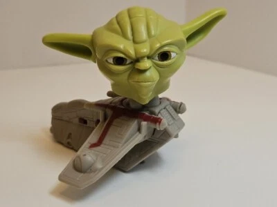 2008 Yoda #7 Bobble Head Toy McDonald's Star Wars Clone Bobblehead 3"T x 4"L - Image 1 of 4