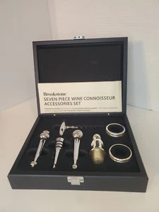 Brookstone Vintage 7-teiliges Weinkenner Zubehör Set Korkenzieher - 1999 - Bild 1 von 4