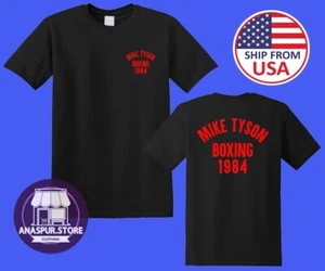 Mike Tyson Boxeo 1984 Hombre Negro Talla S-5XL - Imagen 1 de 1