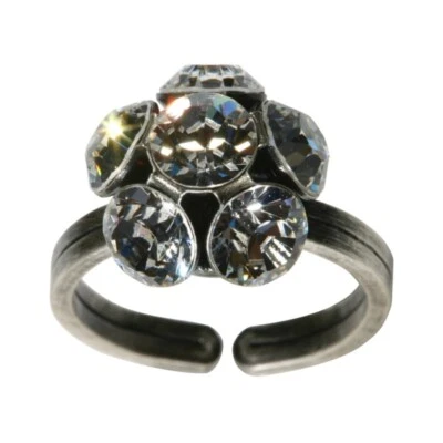 Anel Konplott bolas de discoteca cristal branco SS 29 - Imagem 1 de 2