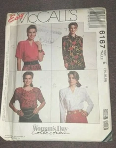McCALL'S 90er MISSES TUNIKA TOP ODER BLUSE MUSTER - 6167 - Bild 1 von 6
