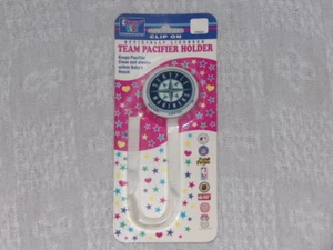 Baseball Seattle Mariners MLB Licence Pacifier Clip New - Picture 1 of 1