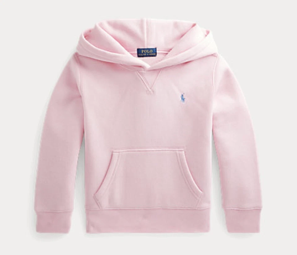 NUEVO CON ETIQUETAS, POLO RALPH LAUREN rosa suéter con capucha para niños. Talla S(8) Foto 1 de 1
