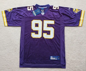 Minnesota Vikings #95 KENECHI UDEZE Jersey L Large NWT Purple Reebok - Picture 1 of 2