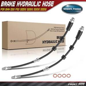 2Pcs Front LH or RH Brake Hydraulic Hose for BMW E90 F30 325xi 328xi 330xi 335xi