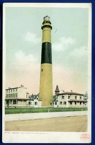 Abeson Lighthouse Atlantic City New Jersey nj 1907 old postcard - Picture 1 of 2