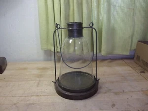 vintage hanging clear glass candel lantern or bee wasp trap - Picture 1 of 11