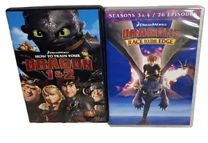 DreamWorks' How to Train Your Dragon Children's DVD Lot 1 & 2 + Seasons 3 & 4 - Picture 1 of 4