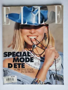 1990 ELLE France NIKI TAYLOR Helena CHRISTENSEN Yasmeen GHAURI Claudia SCHIFFER - Picture 1 of 10