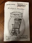 Dollhouse Miniature Chrysnbon Rocking Chair Kit CHAIR DIY BROWN 1:12