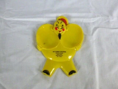 De colección Plástico Amarillo Doble Cuchara Descanso Chico Divertido Publicidad Detroit Deli  Foto 1 de 4