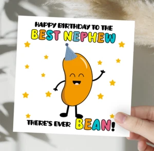 Nephew Birthday Card Funny Bday Kids Humour Joke Banter Cheeky Kids For Him WF - Picture 1 of 3