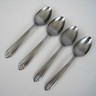 OneidaCraft Tempo Design Stainless Oneida Teaspoon Ribbed Spoon 1994 Lot of 4